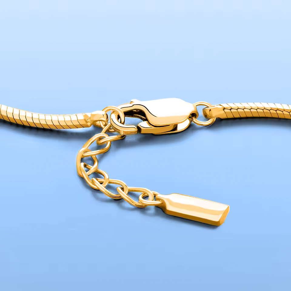 Pulseira Minimalista Malha Serpente - 1.4mm