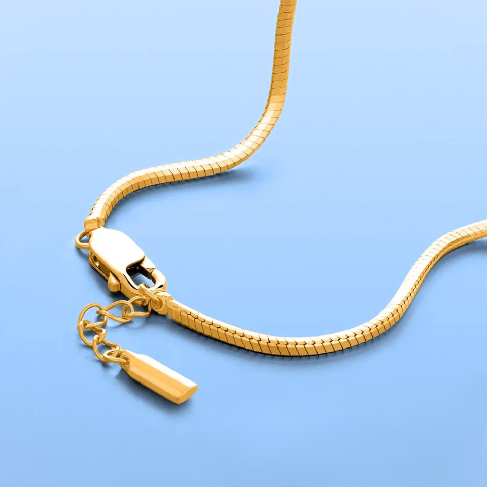 Pulseira Minimalista Malha Serpente - 1.4mm