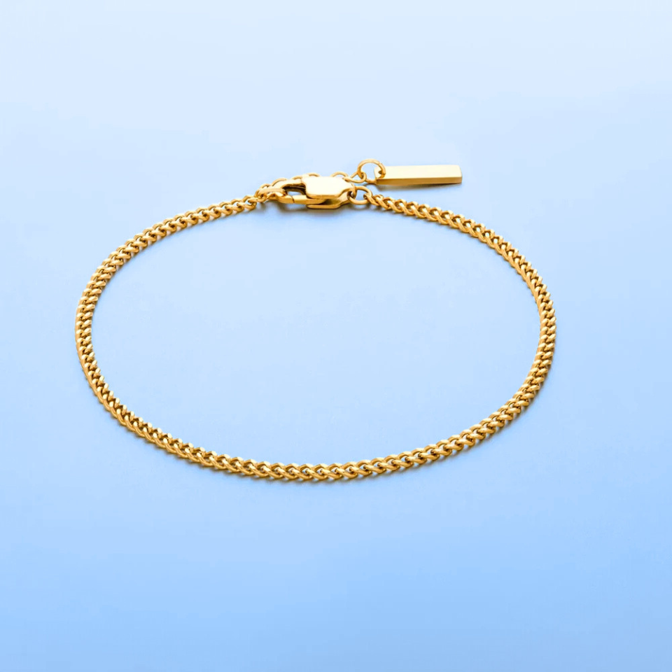 Pulseira Minimalista Corrente cubana - 1.8 mm