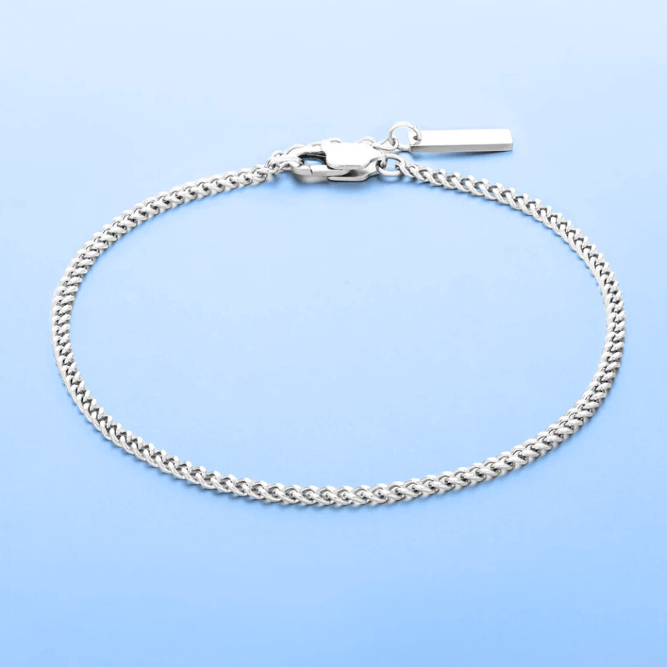 Pulseira Minimalista Corrente cubana - 1.8 mm