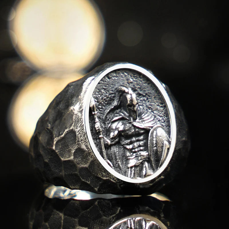 Anel Masculino Guerreiro Espartano – Prata 925