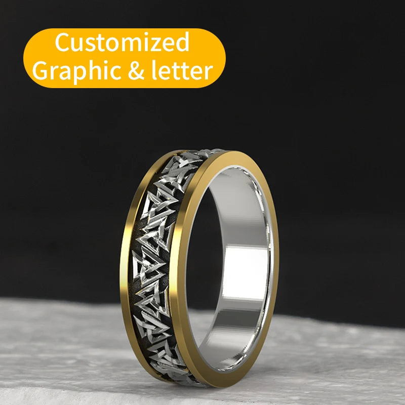 Anel Masculino Valknut Nórdico – Prata 925