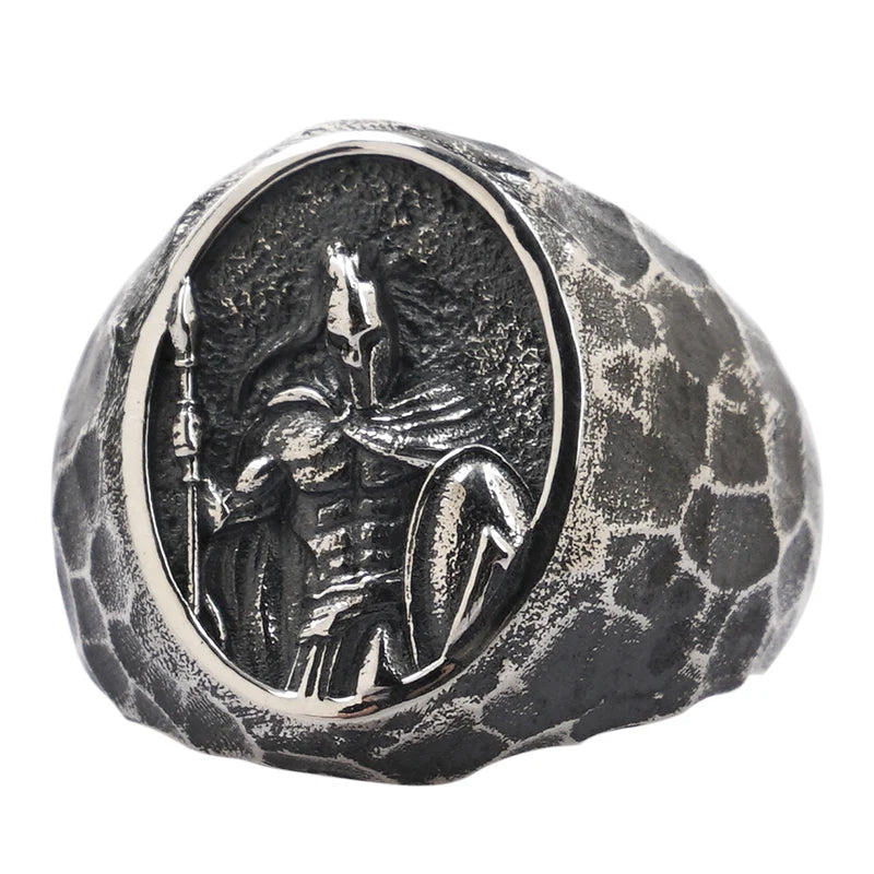 Anel Masculino Guerreiro Espartano – Prata 925