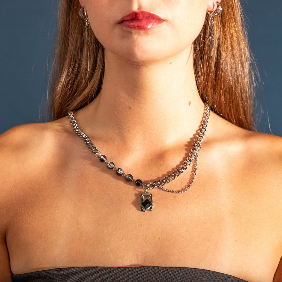 Colar Black Obscura -  Estrutura do Caos