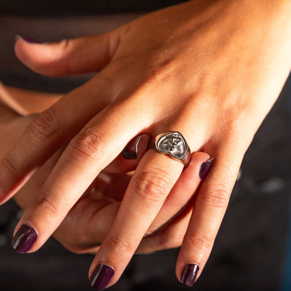 Anel Angel Heart - Proteção Silenciosa