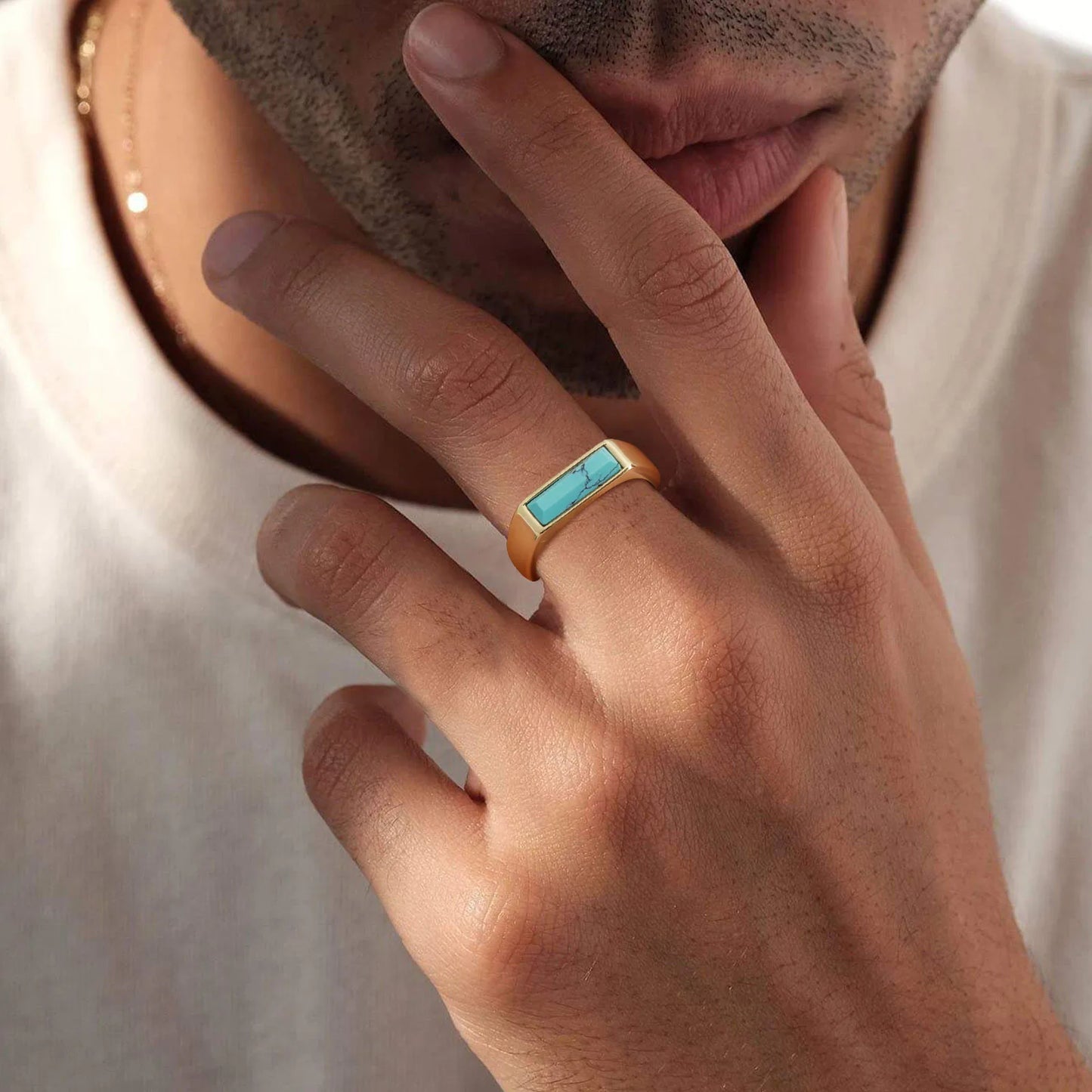 Anel Masculino Elementum Blue Sky