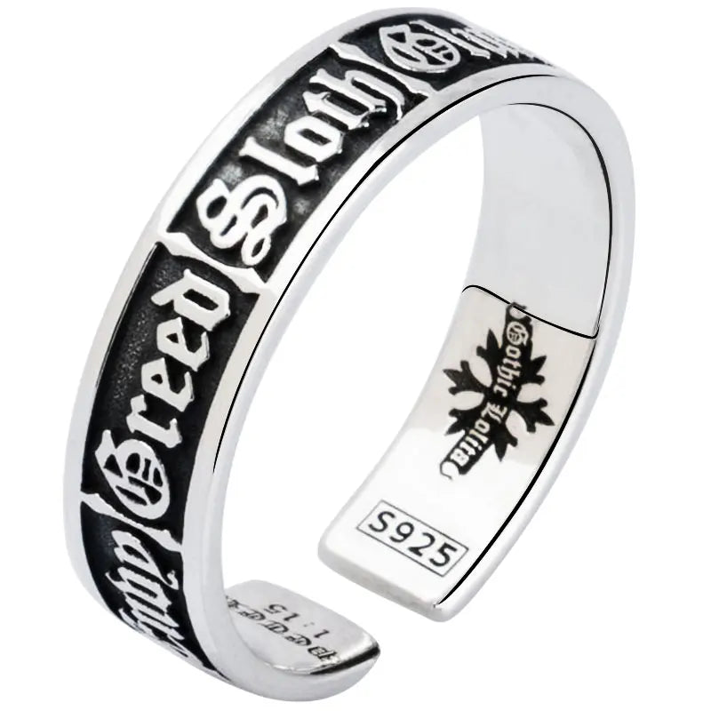 Anel Masculino Pecados Mortais – Prata 925