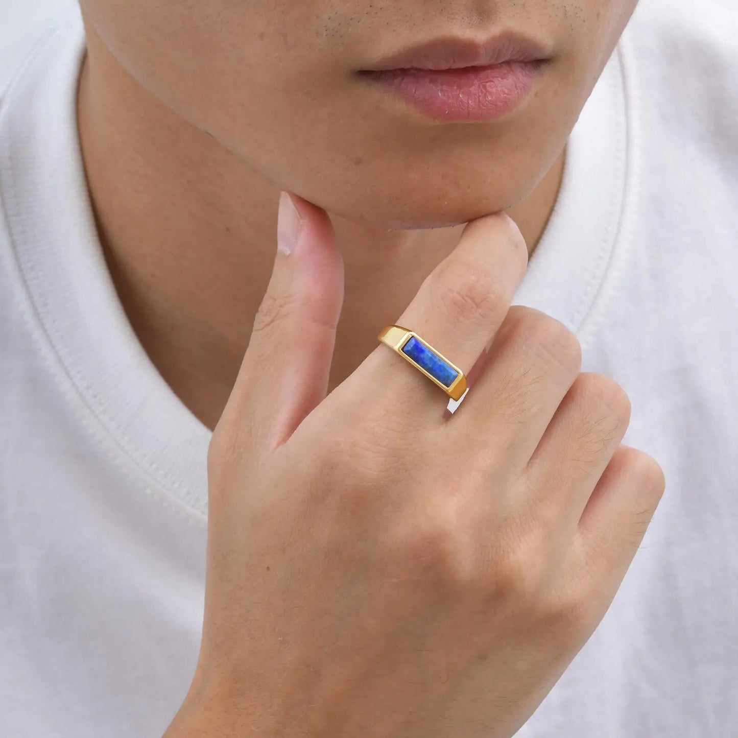 Anel Masculino Elementum Deep Blue