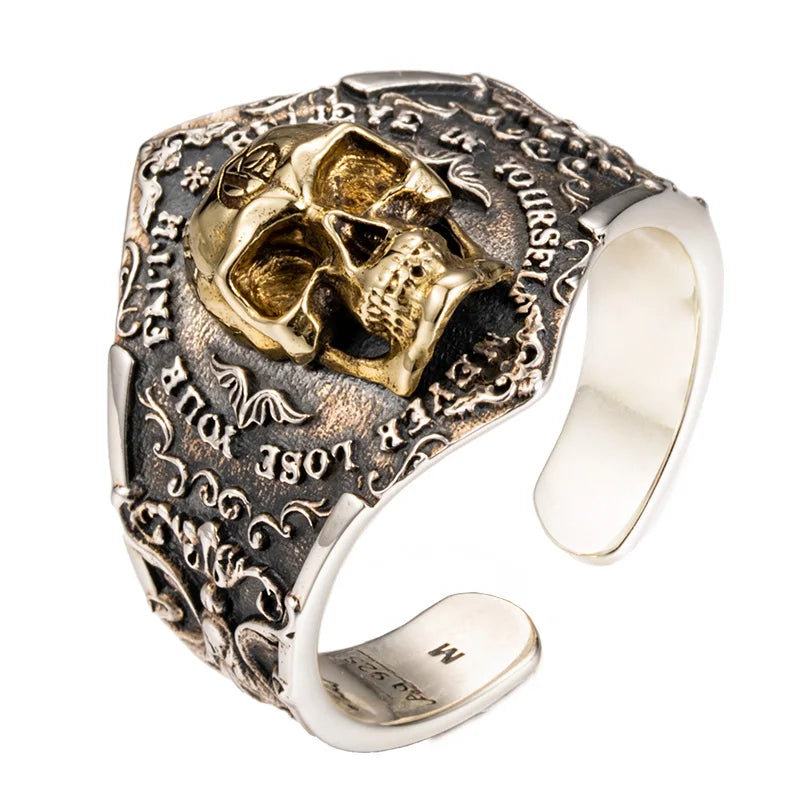 Anel Masculino Crânio Soul – Prata 925