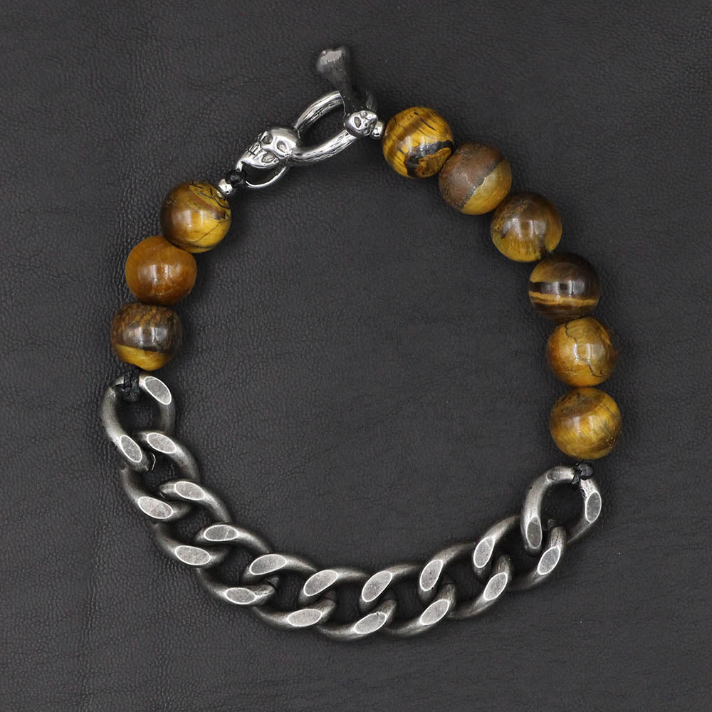 Pulseira Masculina Connect de Pedras Naturais - 8mm