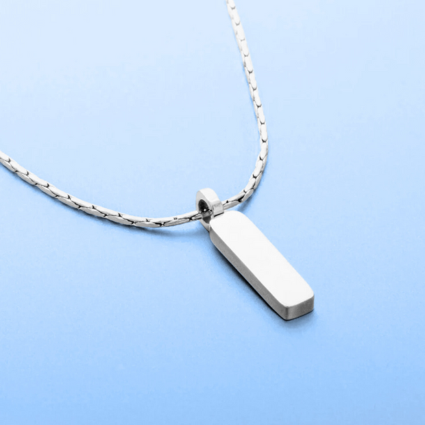 Colar Minimalista Com Pingente Corrente Arame - 1.3 mm