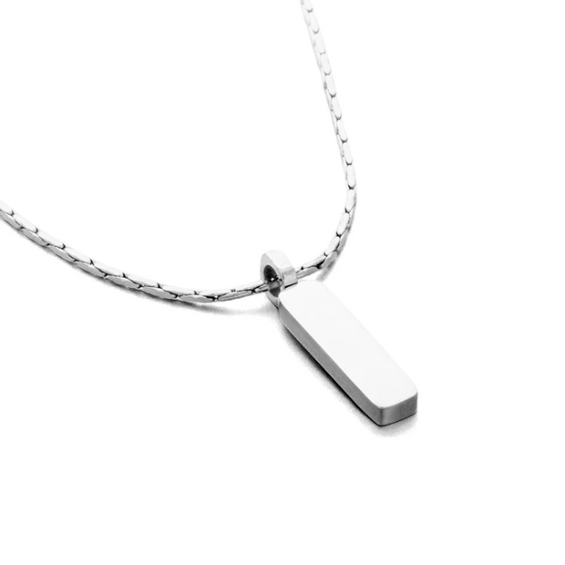 Colar Minimalista Com Pingente Corrente Arame - 1.3 mm