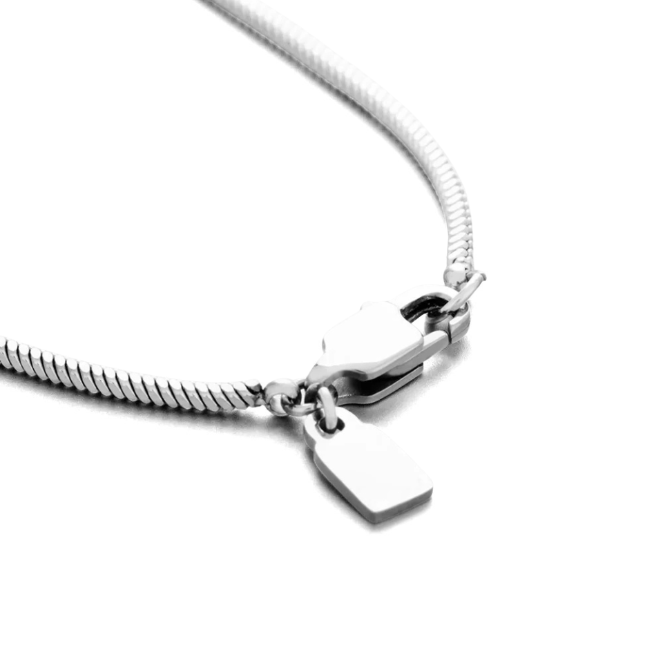 Colar Minimalista Malha Serpente - 1.4mm