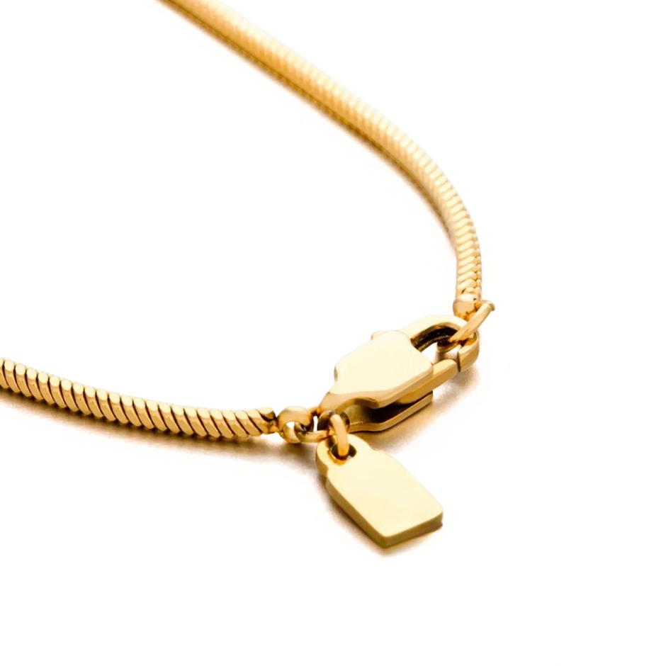 Colar Minimalista Malha Serpente - 1.4mm