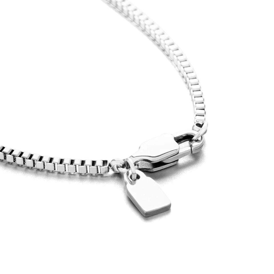 Colar Minimalista Corrente Box - 1.4 mm