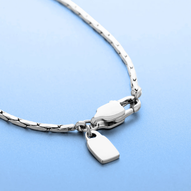 Colar Minimalista  Corrente Arame - 1 mm