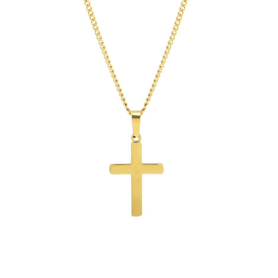 Colar Masculino Pingente T - Prata