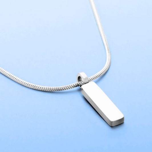 Colar Minimalista Com Pingente Malha serpente - 1 mm