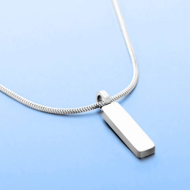 Colar Minimalista Com Pingente Malha serpente - 1 mm