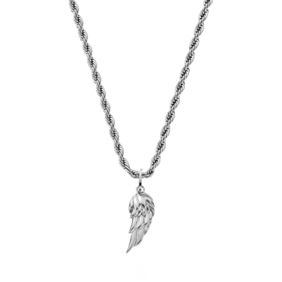 Colar Masculino Pingente de Asa - Ouro