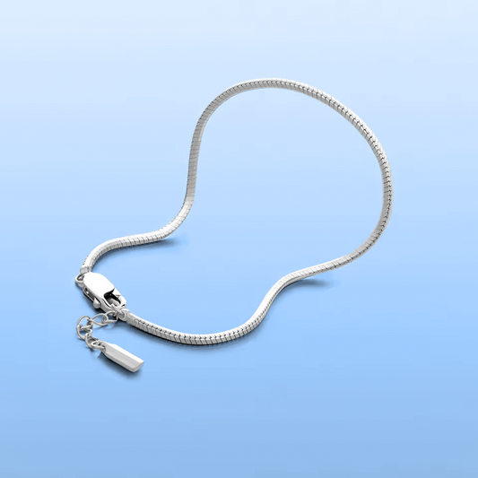 Pulseira Minimalista Malha Serpente - 1.4mm