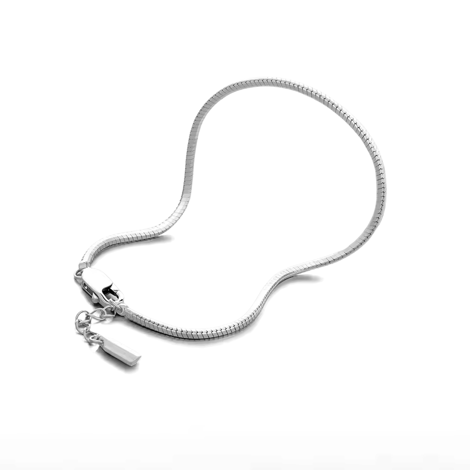 Pulseira Minimalista Malha Serpente - 1.4mm