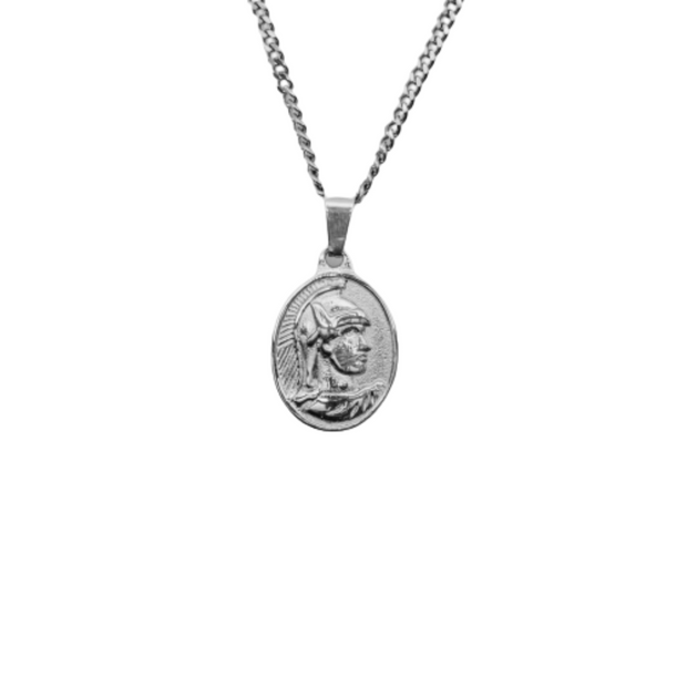 Colar Masculino Pingente Centurião - Prata