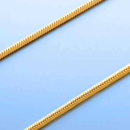 Colar Minimalista Malha Serpente - 1.4mm