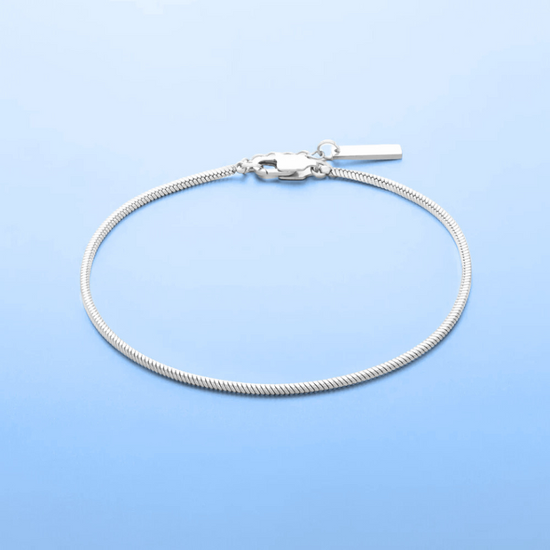 Pulseira Minimalista Corrente Quadrada - 1.4 mm