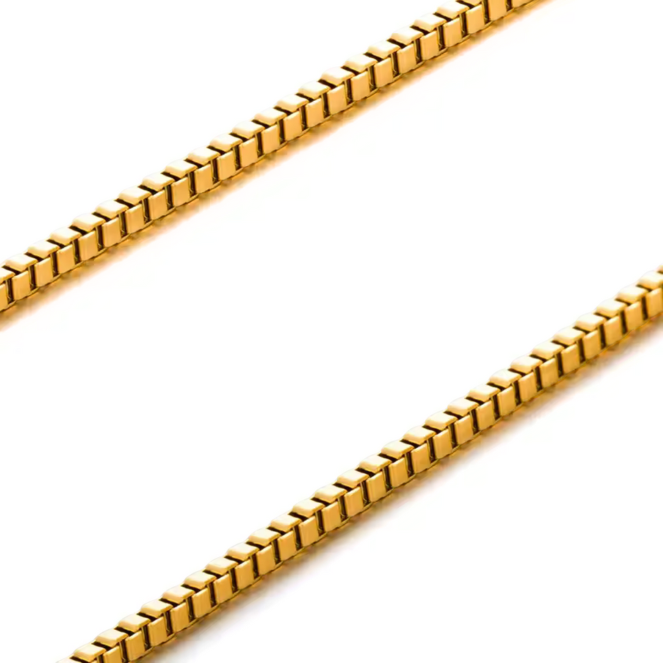 Colar Minimalista Corrente Box - 1.4 mm