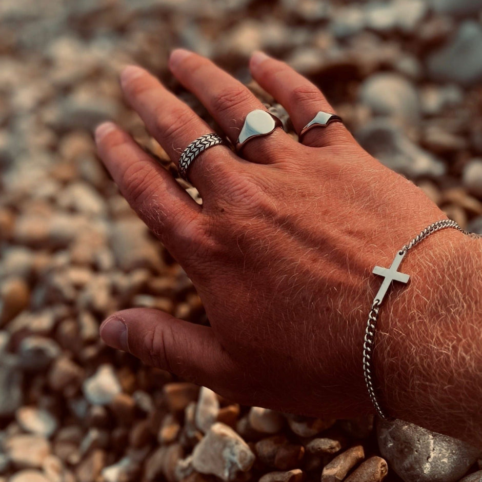 Pulseira Masculina Cruzada