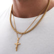 Colar Masculino Pingente Escultura Humana - Ouro