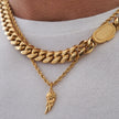 Colar Masculino Pingente de Asa - Ouro