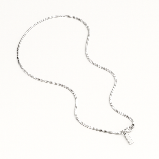 Colar Minimalista Malha Serpente - 1.4mm