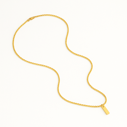 Colar Minimalista  Corrente Arame - 1 mm