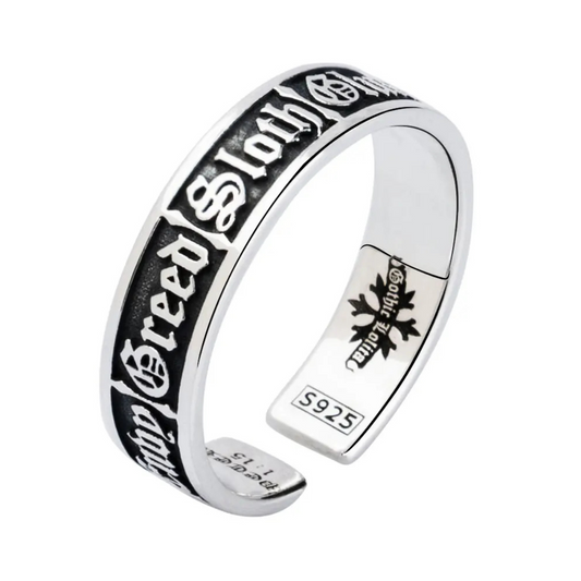 Anel Masculino Pecados Mortais – Prata 925