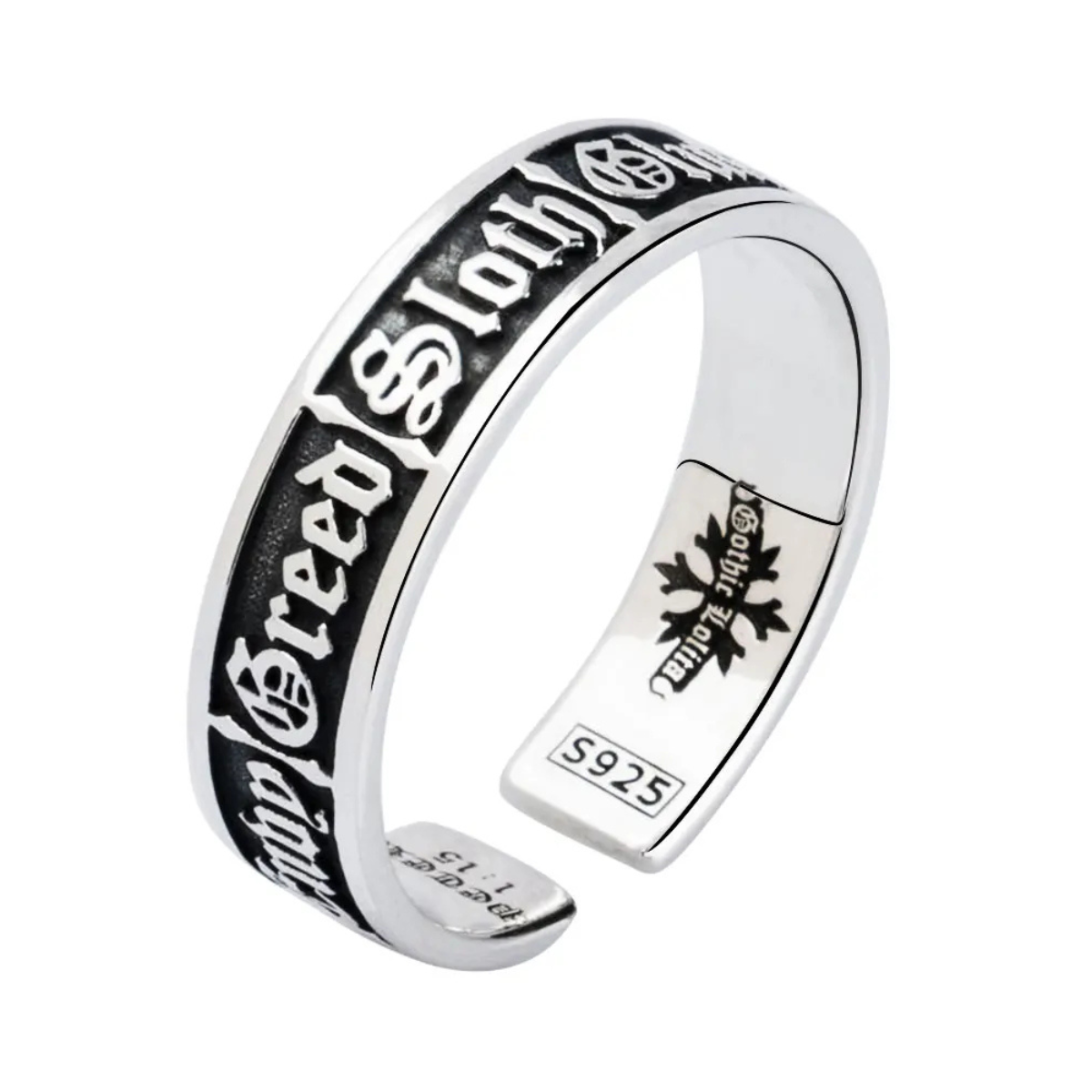 Anel Masculino Pecados Mortais – Prata 925