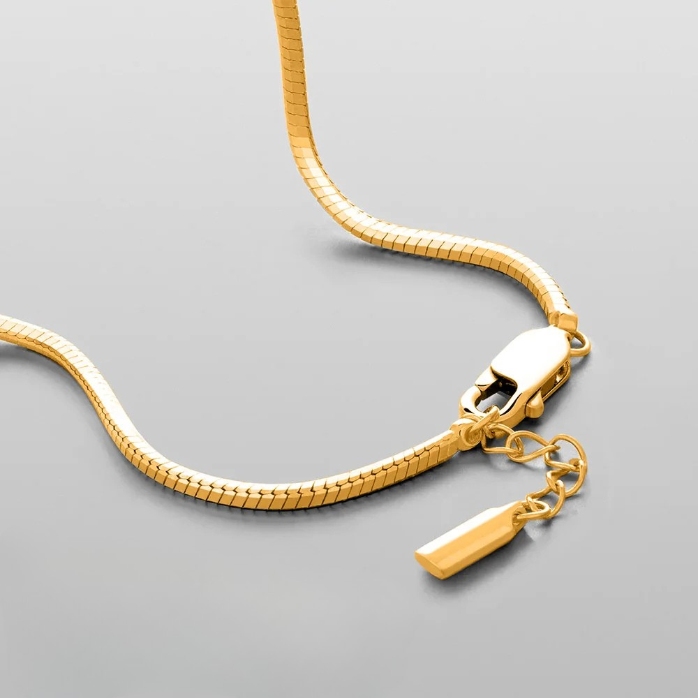 Pulseira Minimalista Corrente Octogonal - 1.4 mm