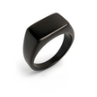 Anel Masculino Flat Clássico Preto