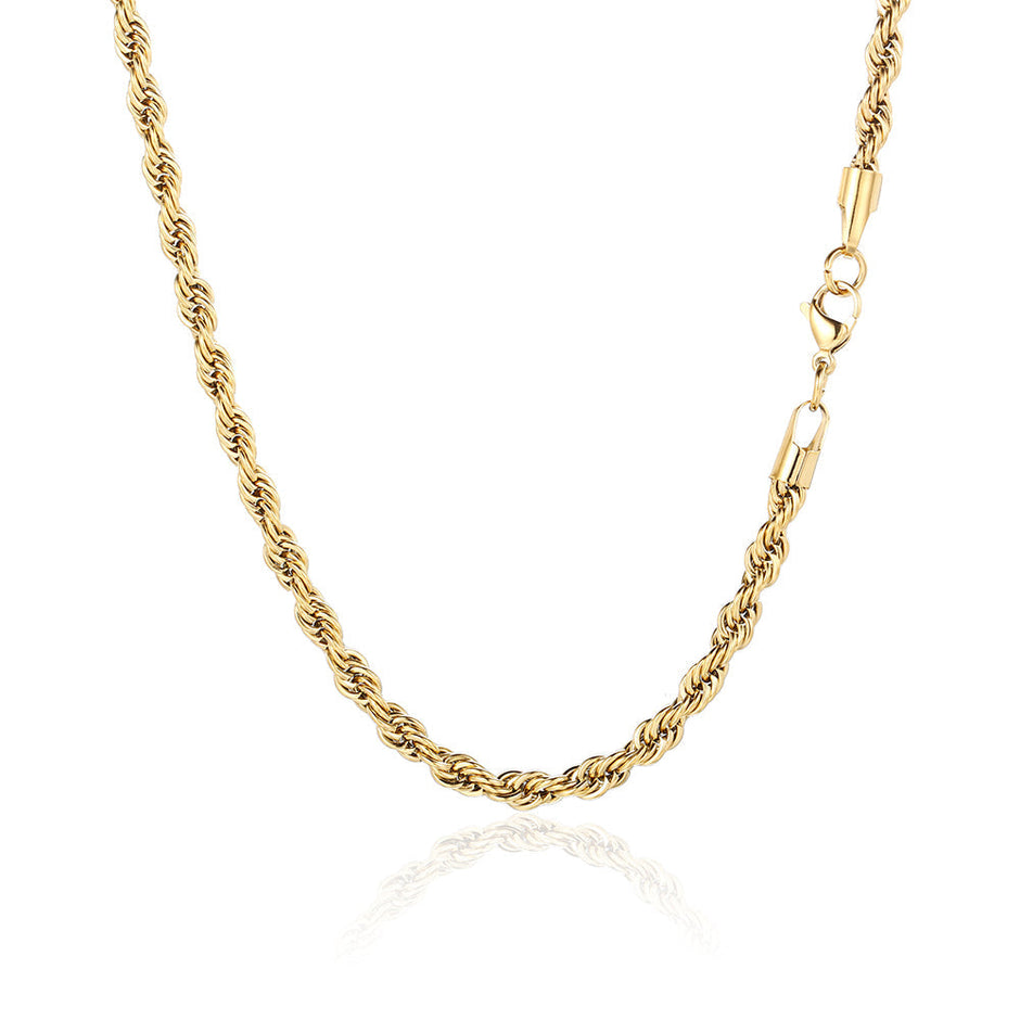 Corrente Masculina Cordão Baiano Ouro - 5MM