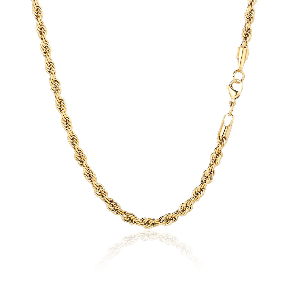 Corrente Masculina Cordão Baiano Ouro - 5MM