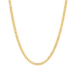 Corrente Masculina Cubana Ouro - 3MM