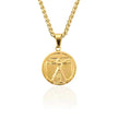 Colar Masculino Pingente Vitruviano - Ouro