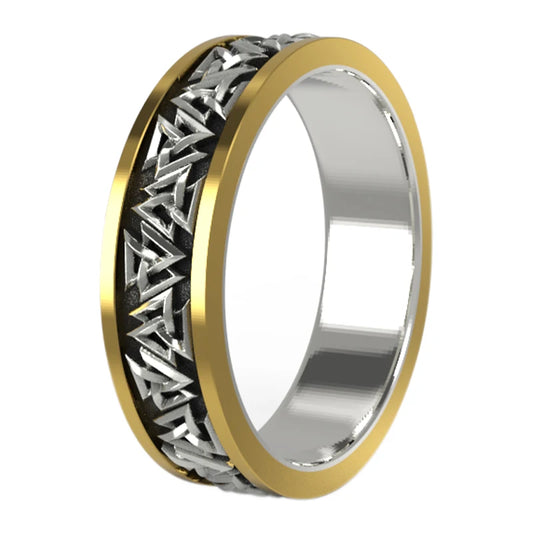 Anel Masculino Valknut Nórdico – Prata 925