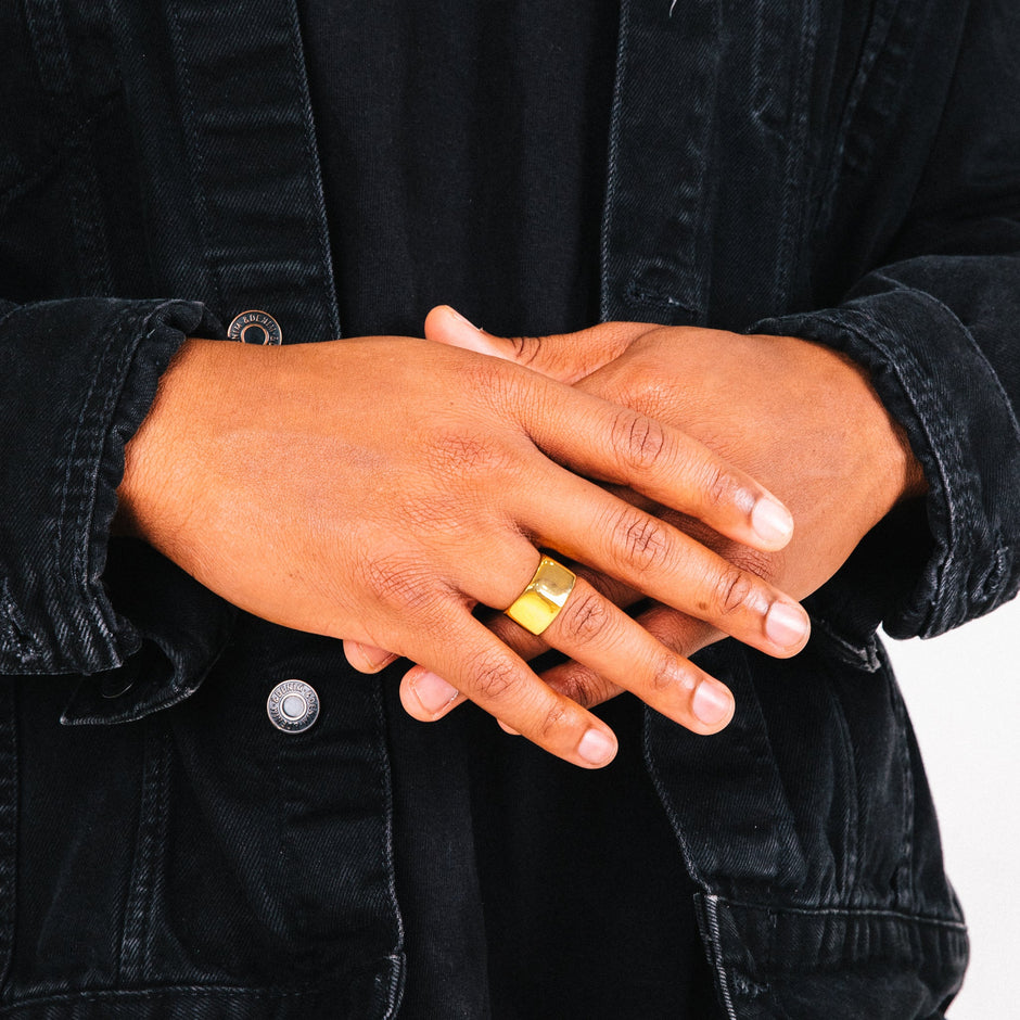 Anel Masculino Bruto (Ouro)