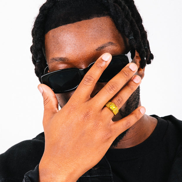 Anel Masculino Relix Amarelo (Ouro)