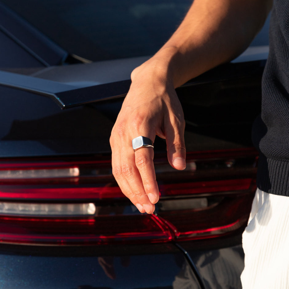 Anel Masculino Sinete Forjar