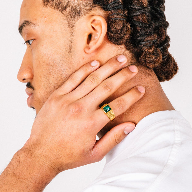 Anel Masculino Relix Verde (Ouro)