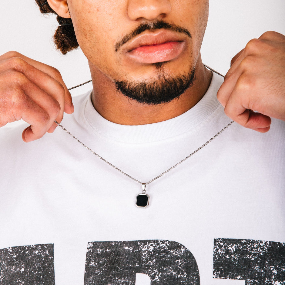 Colar Masculino Ícone Preto