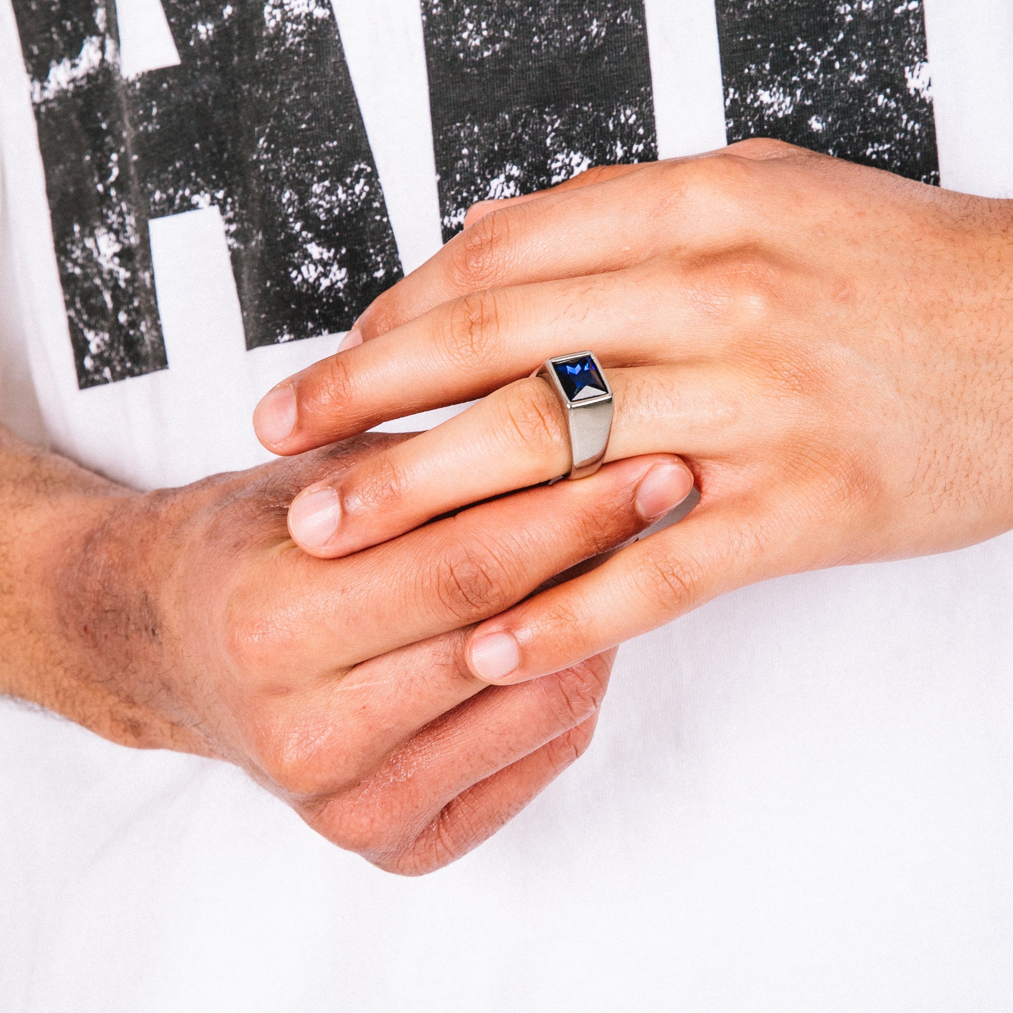 Anel Masculino Ópio Azul